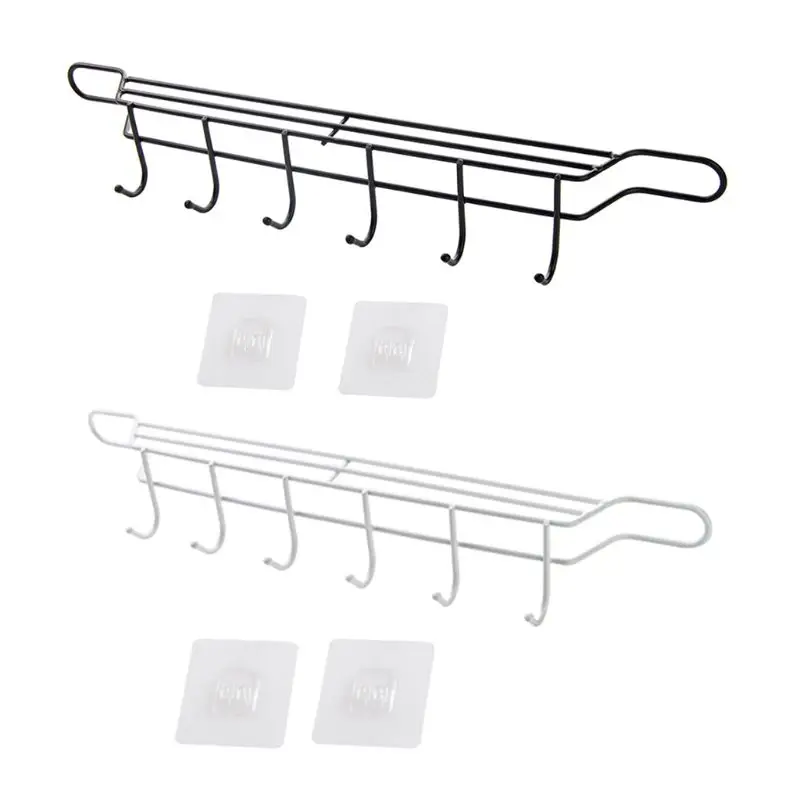

Kitchen Utensil Knife Rack Hook Wall Mounted Spoon Egg Beater Holder Pot Storage Organizer Holder Bathroom Accessories