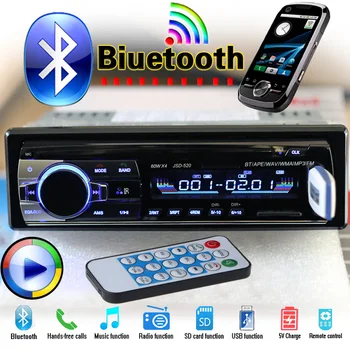 

Autoradio Bluetooth Car FM Radio MP3 player 12V Car Audio Stereo player In-dash 1 Din FM Aux Input Receiver SD USB