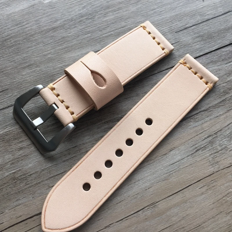 

Fast delivery 20mm 26mm Watch Made of Calf Leather For Panerai For Hamilton Men Clasp Buckle Watchbands Male Wristband Bracelet