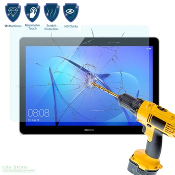 

2PCS Tempered Glass Film for For Huawei MediaPad T3 10 AGS-L09 AGS-L03 9.6'' inch Tablet Screen Protector + Cleaning Wipes
