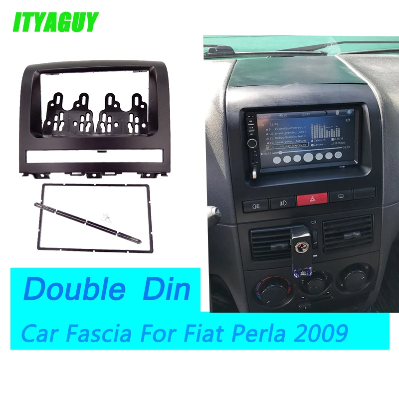 ITYAGUY Два Din фасции для Fiat Perla 2009 радио CD DVD стерео панель приборной панели Установка отделка комплект рамка пластина рамка