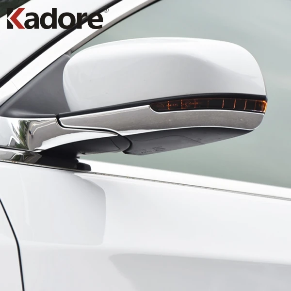

For Jeep Compass 2017 2018 2019 ABS Chrome Side Door Rear View Mirrors Cover Trim Mirrors A Pillar Sticker Exterior Accessories