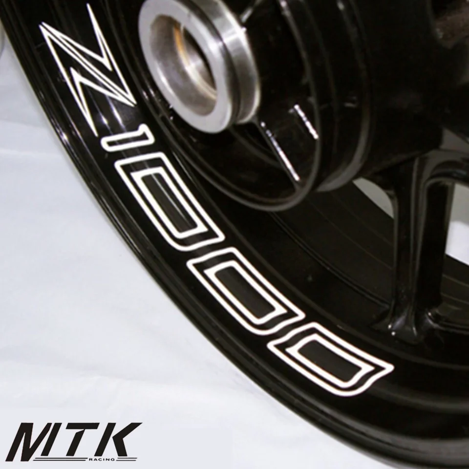 

MTKRACING For kawasaki 7 colors 8X CUSTOM INNER RIM DECALS WHEEL Reflective STICKERS STRIPES FIT KAWASAKI z1000