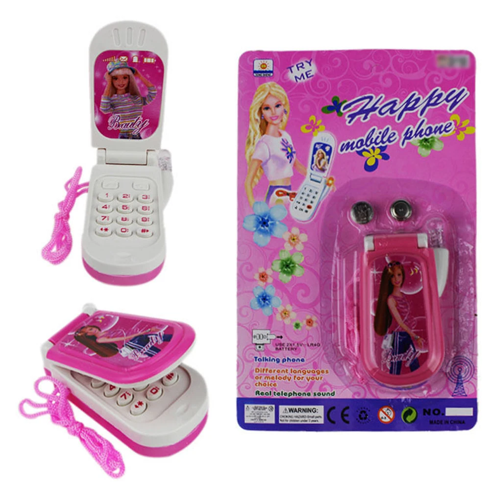 

Kid Boy Girl Toddler Baby Educational Music Keys light Toys Music Light Mobile Cell Phone Toy Phones