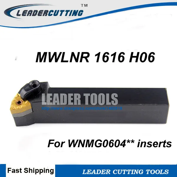 

MWLNR1616H06 Turning Tool Holder, MWLNR/L CNC tool holder, External turning tools, Lathe cutting tools for WNMG060404/08 Inserts