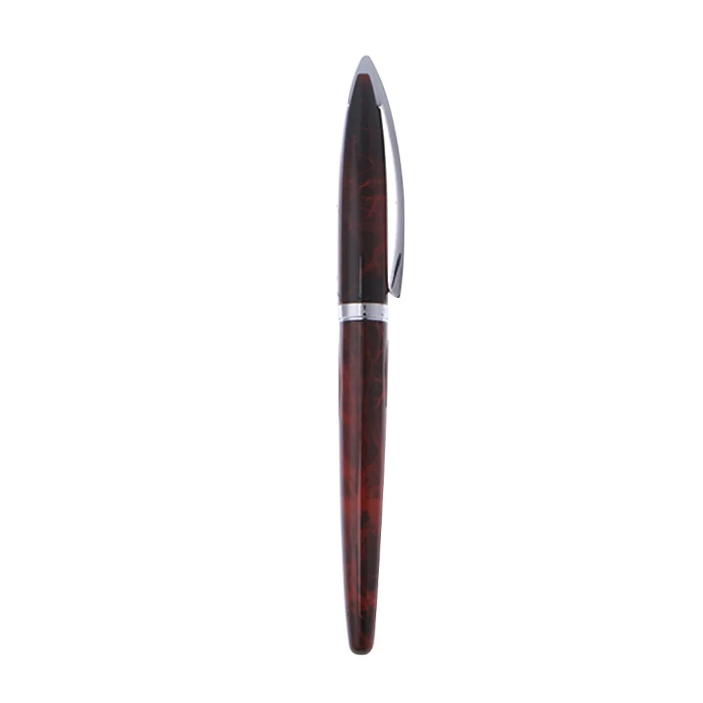 

Canetas escolar Luxury Medium Nib Fountain Pen Marble Red Color Stationery Smooth Writing Tool