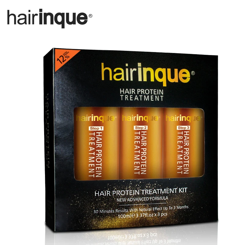 Discount  11.11 HAIRINQUE 12% keratin hair treatment and deep cleaning shampoo and regenerative mask best hai
