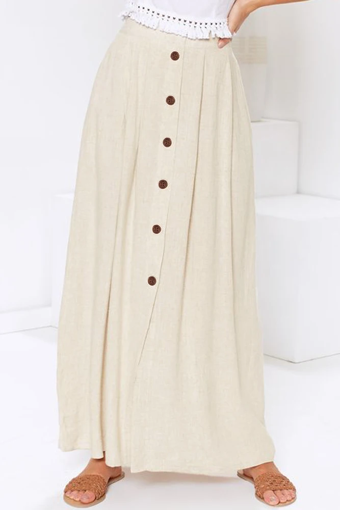 Beige-Buttoned-Maxi-Skirt-LC65177-15-3