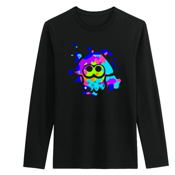 

Costumebuy Splatoon 2 Inkling Squid Cosplay Octopus Splatoon T-Shirt Short / Long Sleeved Shirt Men's Casual Black Tees Costumes