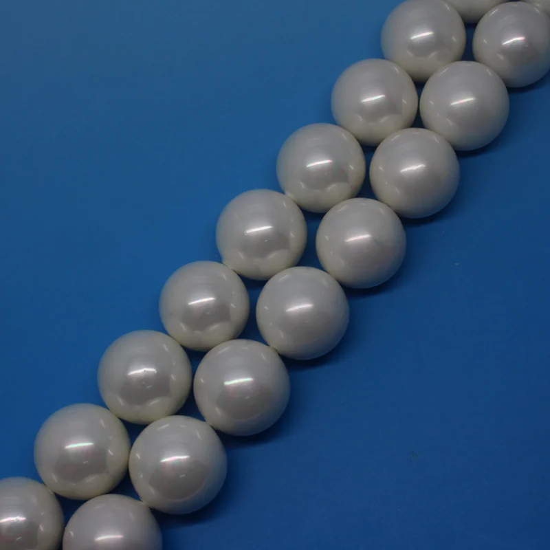 

Free shipping! Wholesale 25pcs! 16mm White Shell Pearl Round Loose Beads