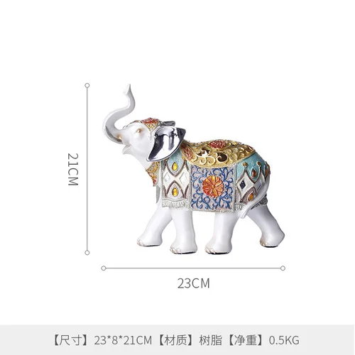 1 шт., аксессуары для гостиной, домашний винный шкаф для телевизора, украшение, цветной слон, свадебные украшения фэн-шуй, подарки - Цвет: M