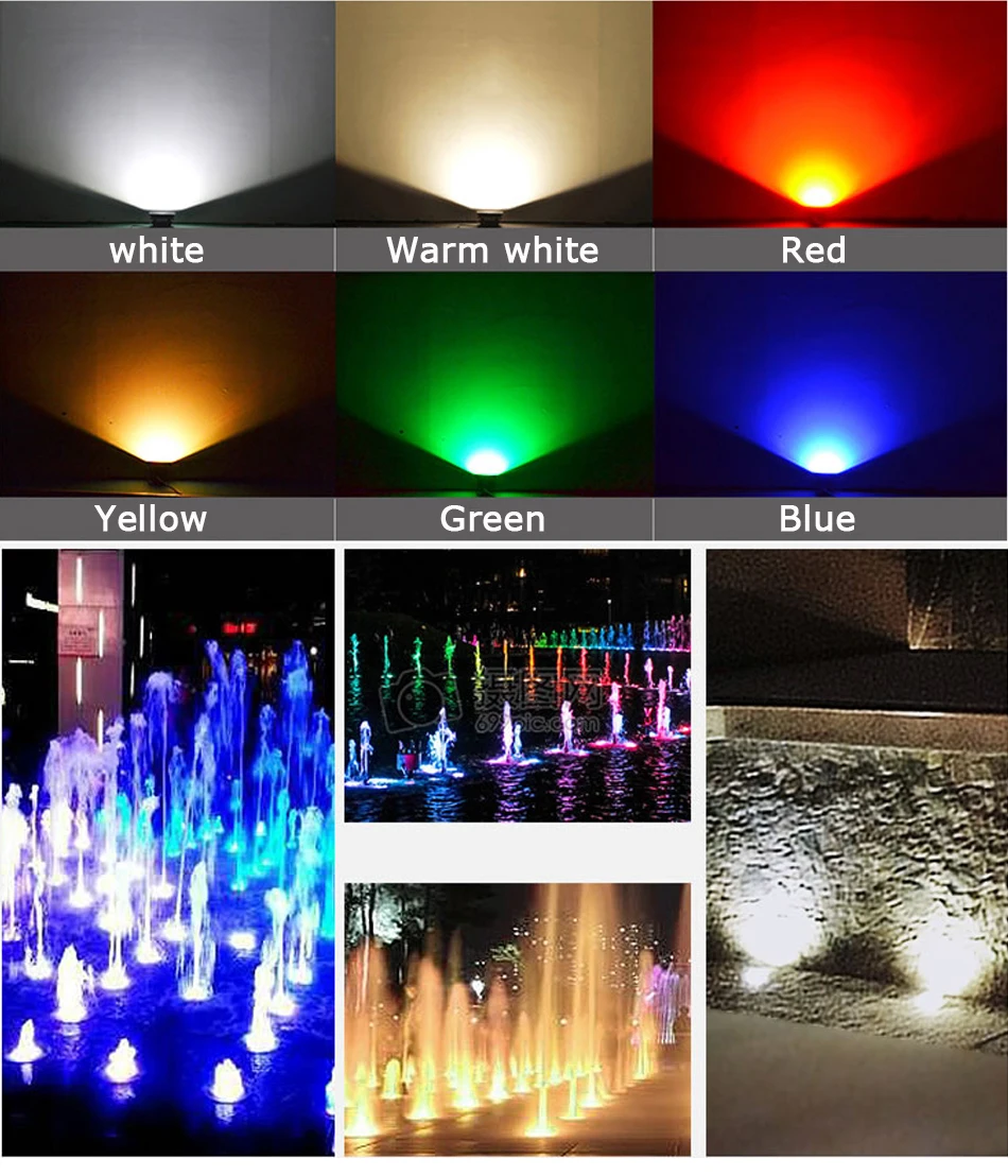Emissor de Luz Lâmpada de Assoalho ao ar Pces Diodo Subterrânea 1 w 3 5 Cob Livre Terra Local Paisagem Jardim Quadrado Caminho Enterrado Quintal 85-265 v Dc12v 10 Luz 7 subterrânea 1 w 3 w 5 w