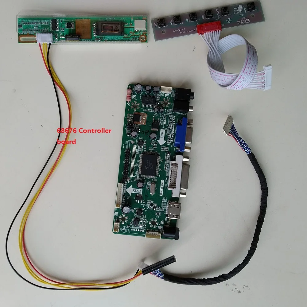  2019 For HDMI N154I2/N154I2-L01/N154I2-L02 VGA LCD M.NT68676 DIY Controller board Kit DVI 1280X800 