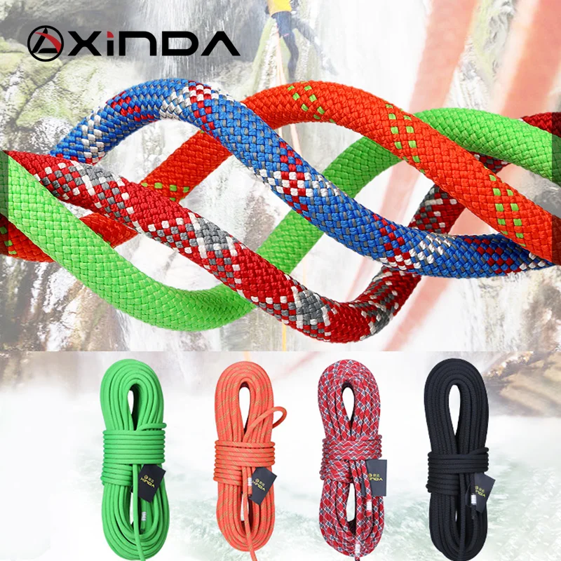 XINDA-Camping-Rock-Climbing-Rope-9mm-Static-Rope-21kN-High-Strength-Safety-Rope-For-Working-at