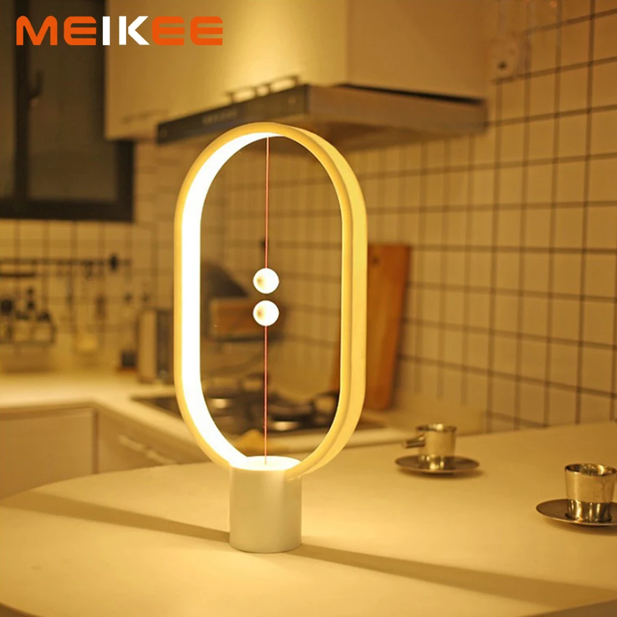 Creative Heng Balance Lamp LED Night Light USB Home Decoration Table Night Lamp Bedside Sleeping Light for Christmas Kids Baby