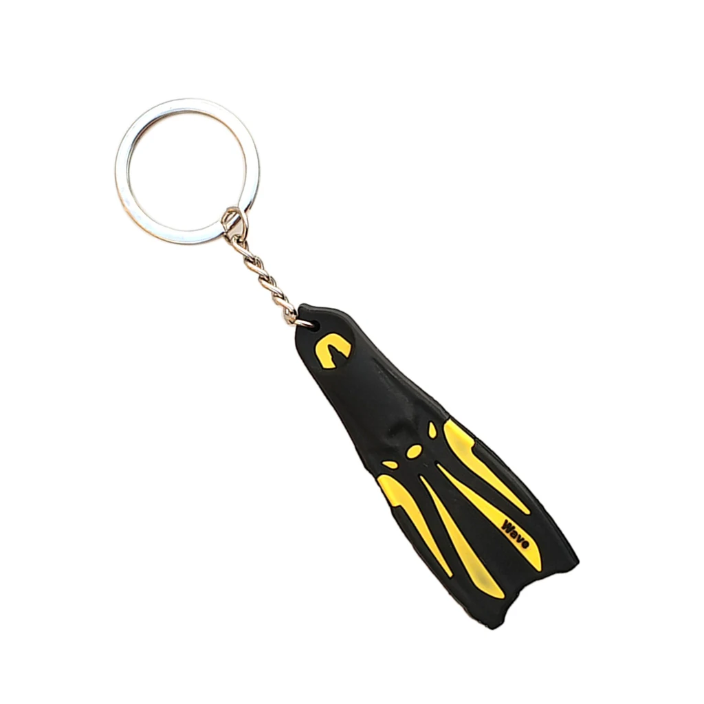 Scuba Diving Fin Flipper Key Chain for Men and Women Keyring for Boat Kayak Surfing Sailing Car Keys Accessory - Various Colors