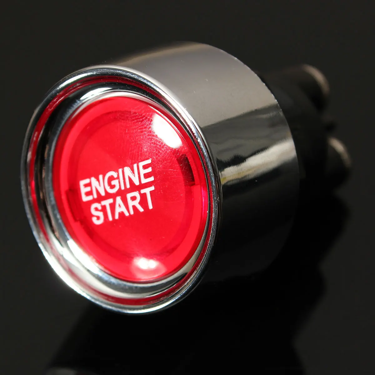 Универсальный автомобильный кнопочный сенсорный переключатель с красной подсветкой, стартовый переключатель двигателя