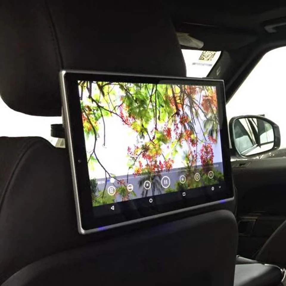 Top TV In Car DVD Player Dual Screen Headrest With Monitor For Ford F-150 Android 7.1 Rear Seat Entertainment Systems 1