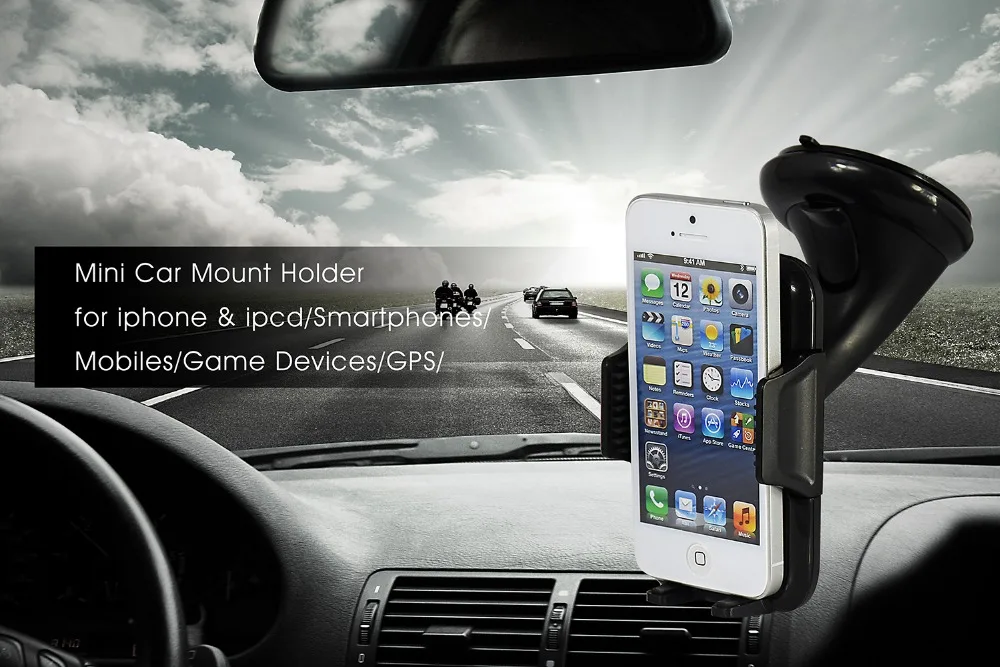 360 Degree Rotating Car Phone Windshield Sucker Mount Bracket Holder Stand Universal For Samsung Galaxy S3 S4 S5 S6 phone holder | Мобильные