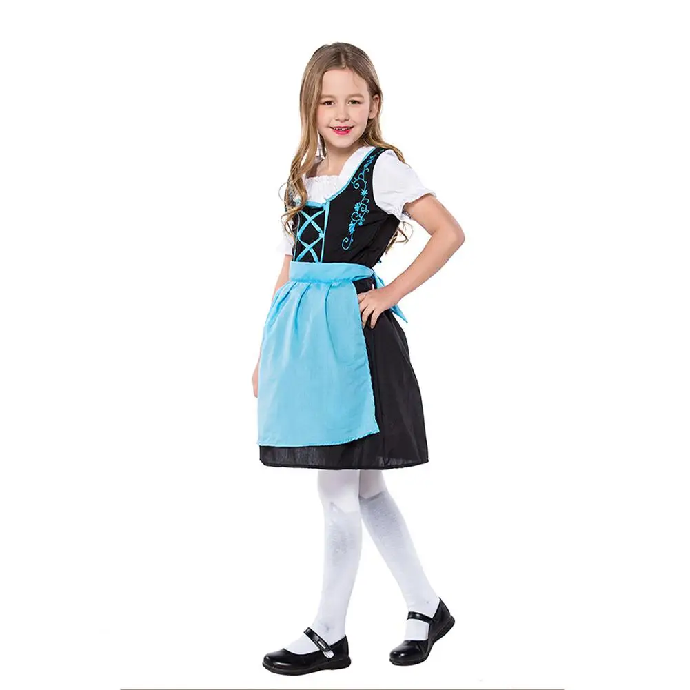 MISSKY Children Girl Fashion Oktoberfest Waitress Cosplay Costume Beer Festival Suit