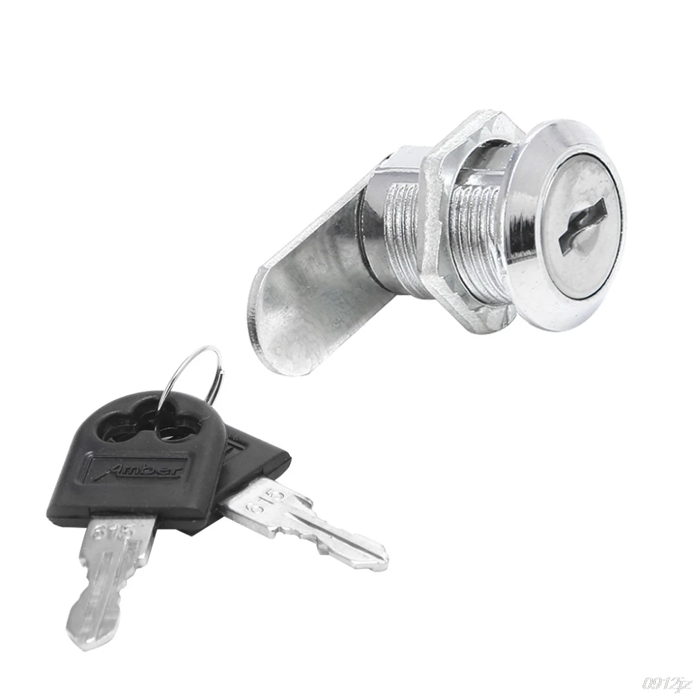 

10-30mm Cam Lock Filing Cabinet Post Mailbox Drawer Cupboard Locker 2 Key Hardware Locks Drop Ship Dls HOmeful