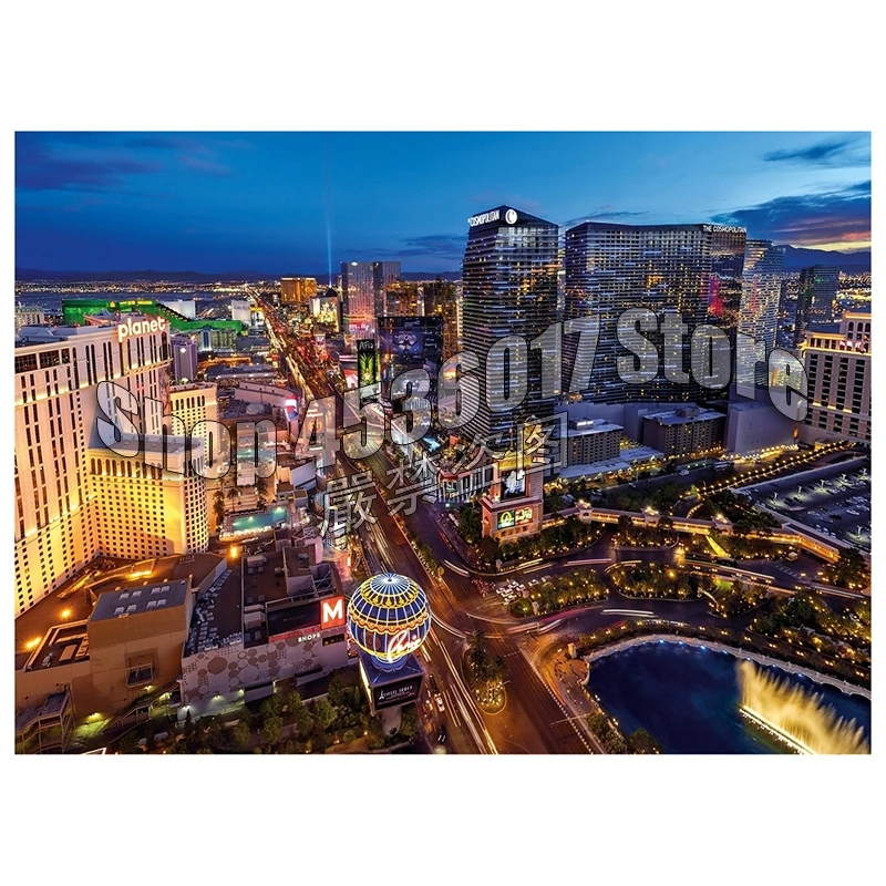 

Full 5D DIY Diamond Painting VR Puzzle Las Vegas canvas Embroidery Cross Stitch Needlework Diamond Mosaic Paintings Decor Gift