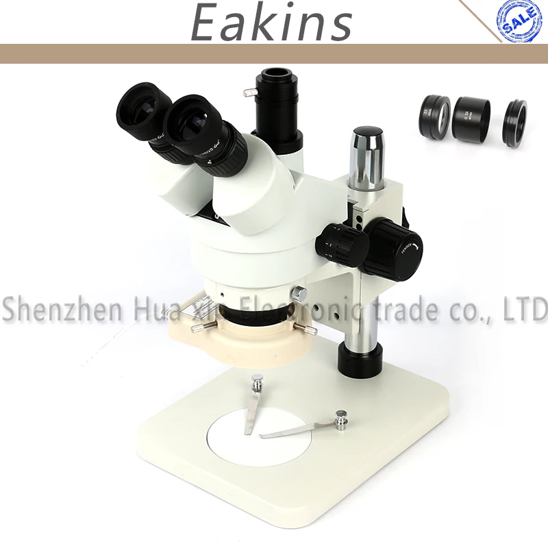 

Simul focal 3.5X-90X Continouse Zoom Trinocular Stereo Microscope 56 LED Ring Light For Phone PCB Solering Repair Inspection