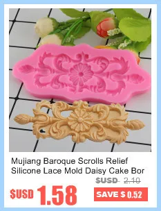 Sugar Craft Cake Vintage Relief Border Silicone Mold Fondant Mold Cake Decorating Tools Chocolate Gumpaste Molds Baking Moulds