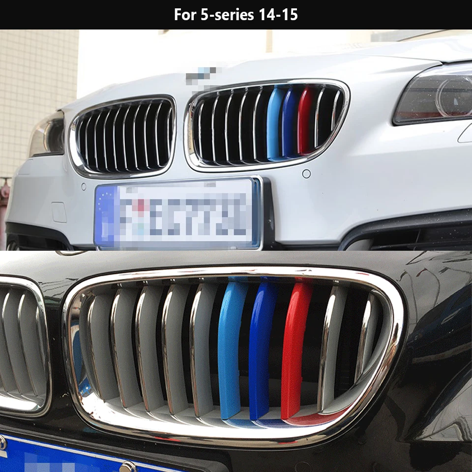 ZD 3 шт. для BMW F30 F10 X5 E53 E70 F16 X6 E71 X1 X3 X4 F07 G30 F34 3D м автомобиля на переднюю решетку, полоски, накладки стикеры автоспорта