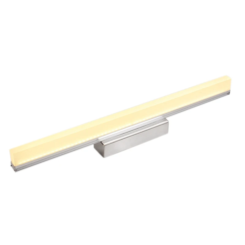 

Stainless Led Wall Lamp 9W Led Mirror Front Dresser Lights Waterproof Acrylic Bathroom Wall Light Ac110V 220V Warm Eye Protect