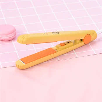 

2in1 Mini Cartoon Hair Curler Straightener Flat Iron Curling Wand Professional Constant Temperature Styling Tools Travel 20W S50
