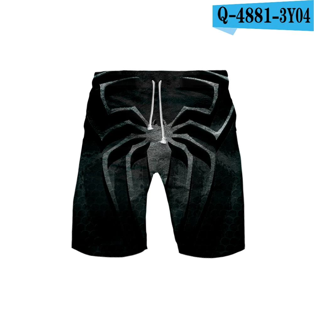 Spider 3D изображения пляжные шорты мужские плавки анти-ух шорты с принтом Шорты для плавания летние шорты с эластичной резинкой на талии - Цвет: 3D