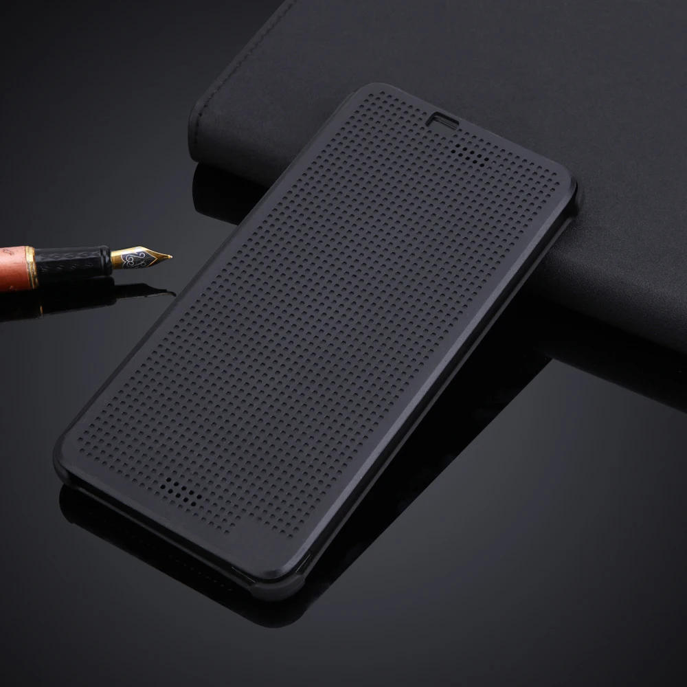

HOT Flip Case Cover For HTC Desire 728 728w Without Auto Sleep Wake Function Silicon Matrix Phone dot Case