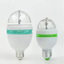 3 Вт 6 Вт RGB светодиодный светильник вечерние светильник s Авто вращающийся домашний декор сценический диско-светильник Luces Дискотека вечерние лампы E27 Светодиодный светильник украшение