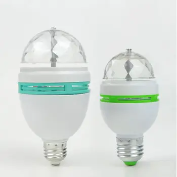 

3W 6W RGB LED Bulb Party Lights Auto Rotating Home Decor Stage Disco Light Luces Discoteca Party Lamp E27 LED Light Decoration