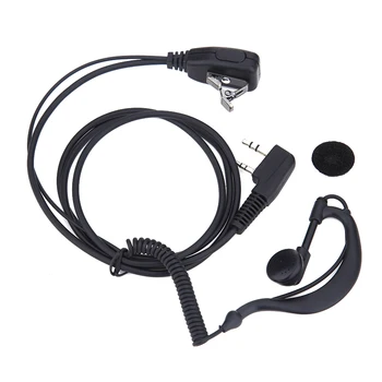 

Earpiece 1m 2 PIN Headset PTT with Microphone Walkie Talkie Ear Hook Interphone Earphone Earpiece for BAOFENG UV5R/KENWOOD/HYT