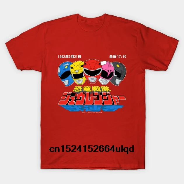 

100% Cotton O-neck Custom Printed Tshirt Men T shirt Zyuranger Japanese - Super Sentai Women T-Shirt