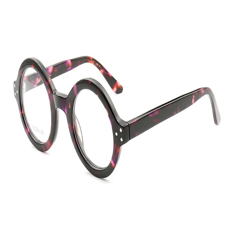 Круглая оправа унисекс Ретро мода полный обод ацетат прогрессивный мульти-Фокусное линза для рецептов для дальнозоркости дальние очки для чтения