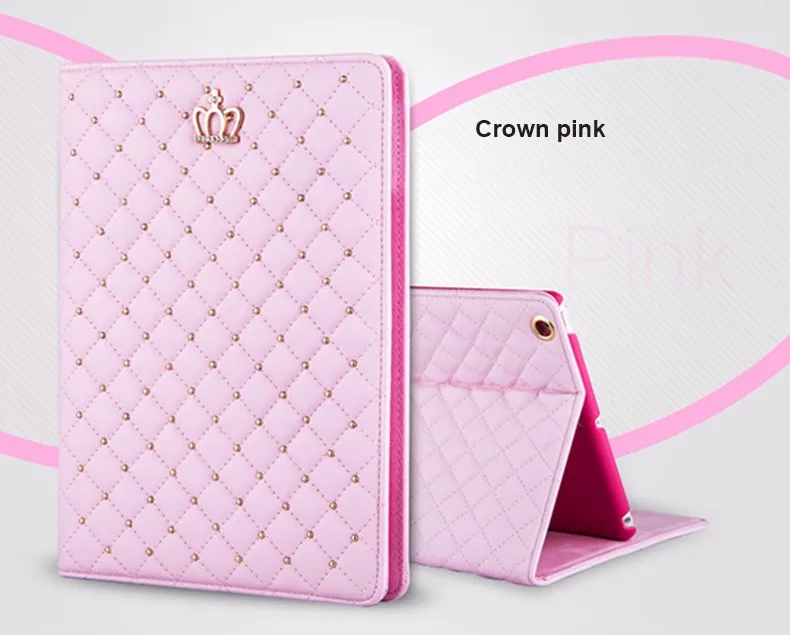 Luxury PU Tablet Coque For iPad mini Case Flip Crown Luxury Stand A1489 A1490 Protective Cover for iPad mini 2 mini 3 Case Stand (2)