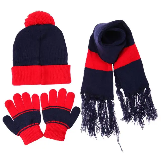 Buy 3pcs/Set Children Hat Scarf Gloves Set Warm Autumn
