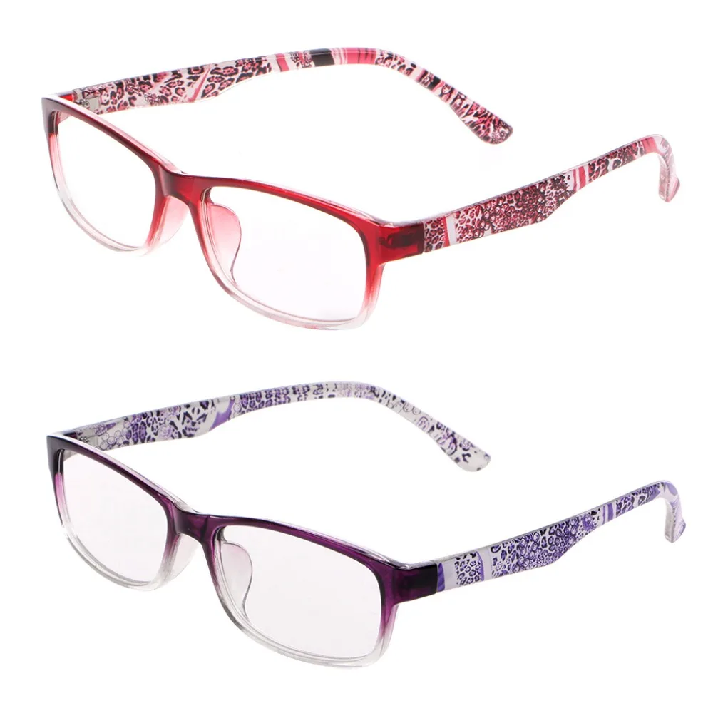 Женские модные очки для чтения, полная оправа, цветочные дужки, удобные очки, прозрачное видение+ 1,0/+ 1,5/+ 2,0/+ 2,5/+ 3,0/+ 3,5/+ 4,0