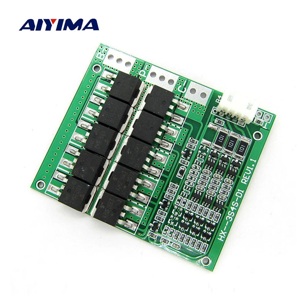 Aiyima 100A 3 s 18650 литиевая Батарея защиты доска литий-полимерный Зарядное устройство