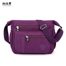 Нейлоновые женские сумки-мессенджеры, дизайнерские водонепроницаемые повседневные сумки через плечо с несколькими карманами, женские сумки через плечо