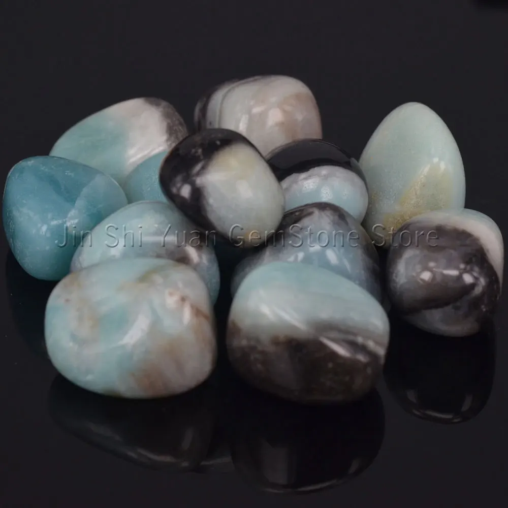 

Bulk Tumbled Amazonite Stones from Africa Natural Polished Gemstone Supplies for Wicca, Reiki, and Energy Crystal Healing