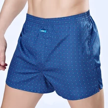 EkMlin – boxer en satin 100% coton pour hommes, short imprimé, délicat, haute qualité b