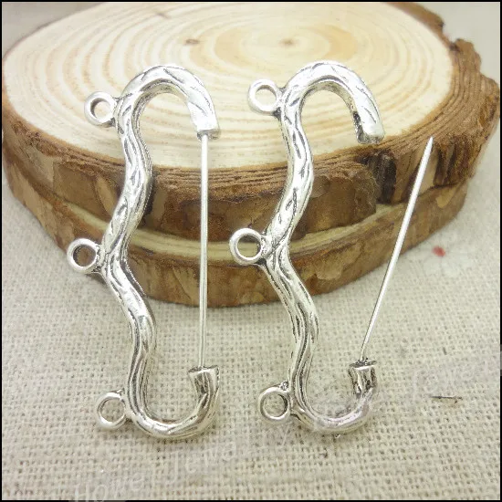 

6 pcs Vintage Pins zinc alloy charms pendant DIY Bracelet Necklace metal jewelry accessories Making