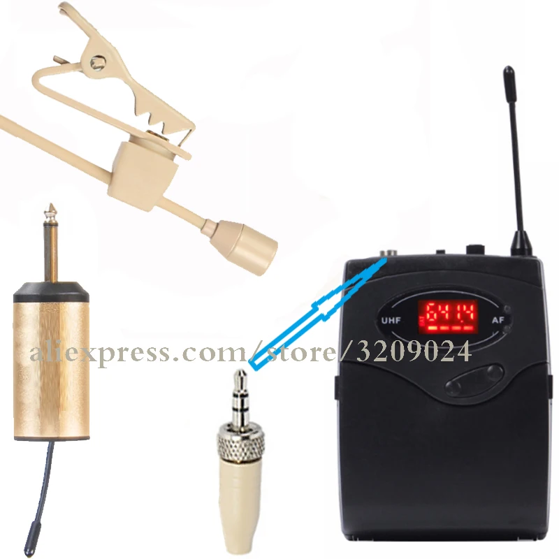 Беспроводной микрофон Lavalier приемник передатчик портативный для Sennheiser EW100 EW300 EW500