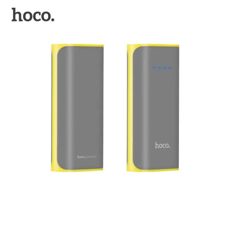 HOCO B21 5200 мАч 18650 мини USB банк питания портативный мобильный телефон внешний аккумулятор зарядное устройство банк питания для iPhone 8 7 Plus Xiaomi - Цвет: gray