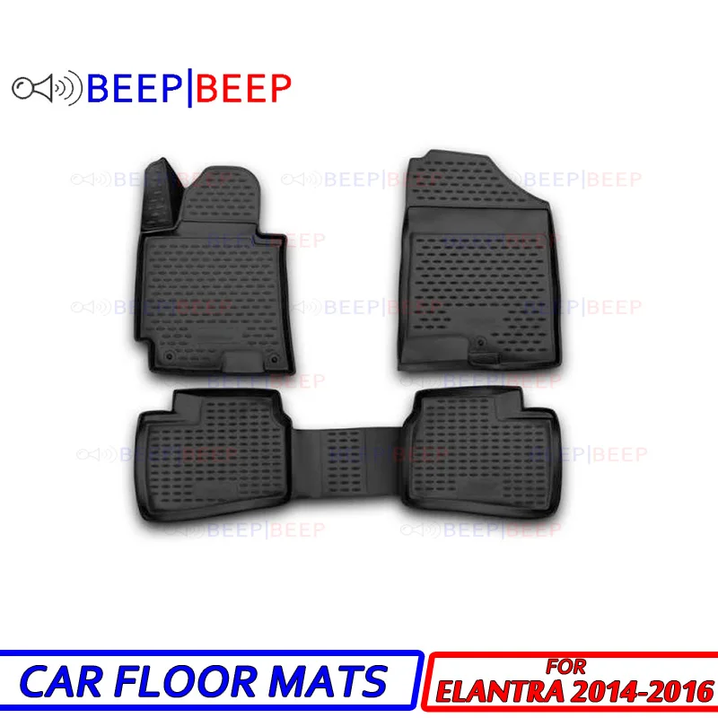 For Hyundai Elantra 2014 2016 car floot mats carpets auto floor