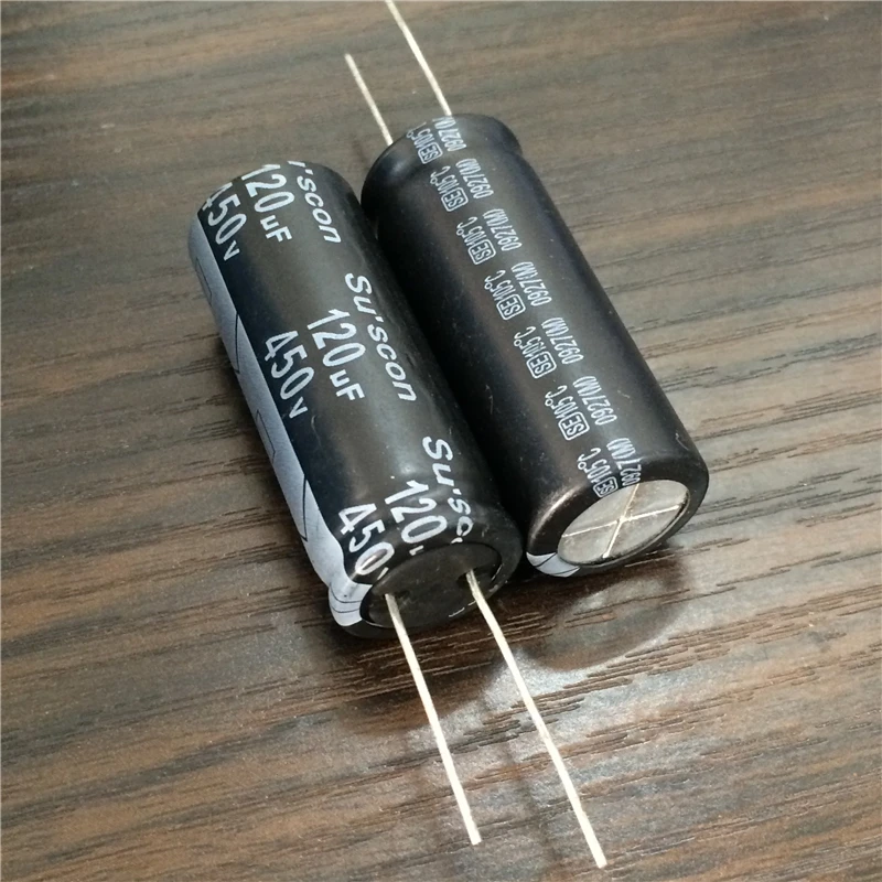 2шт 120 мкФ 450 V Su'scon SE/Серия SK 18x46 мм Высокая надежность длительный срок службы